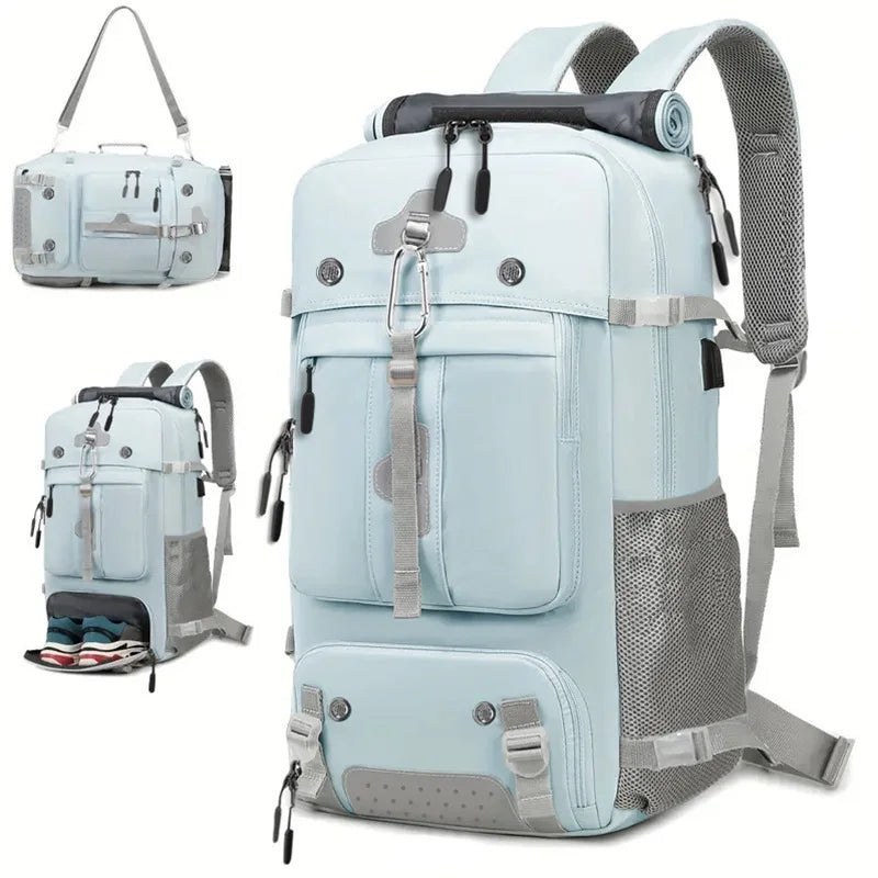 90L Waterproof Oxford Material Expandable Rucksack Large Capacity Hiking Backpack Physiological Curve Back 20 Inches England