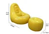 Modern Design New Outdoor Inflatable PVC Flocking Sofa Bed Foldable Lazy Sofa for Living Room Use
