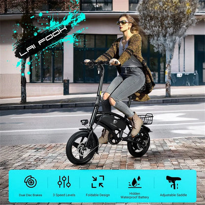 Hot Sale Cheap Mini Electric Bikes 36V 7.8ah Light Weight Pedal Assit Mode Women Electric City Bike