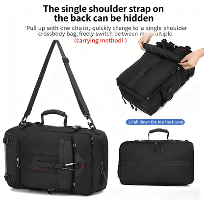 90L Waterproof Oxford Material Expandable Rucksack Large Capacity Hiking Backpack Physiological Curve Back 20 Inches England