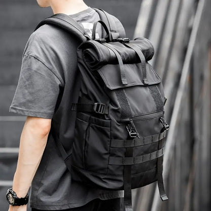 Large  Backpack Fashion Man Schoolbag 17in Travel Backpacks Oxford Cloth Male Laptop Rucksack 2023 Sport Student Bagpack