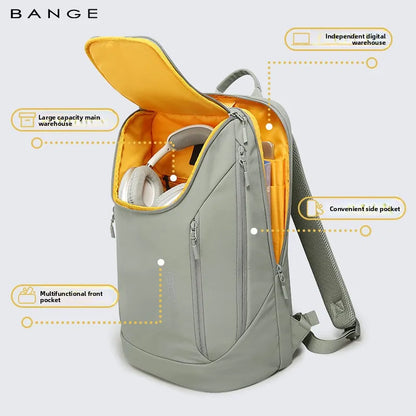 BANGE Hot Sell New Arrival Soft Lightweight Waterproof Men Casual Laptop Backpack